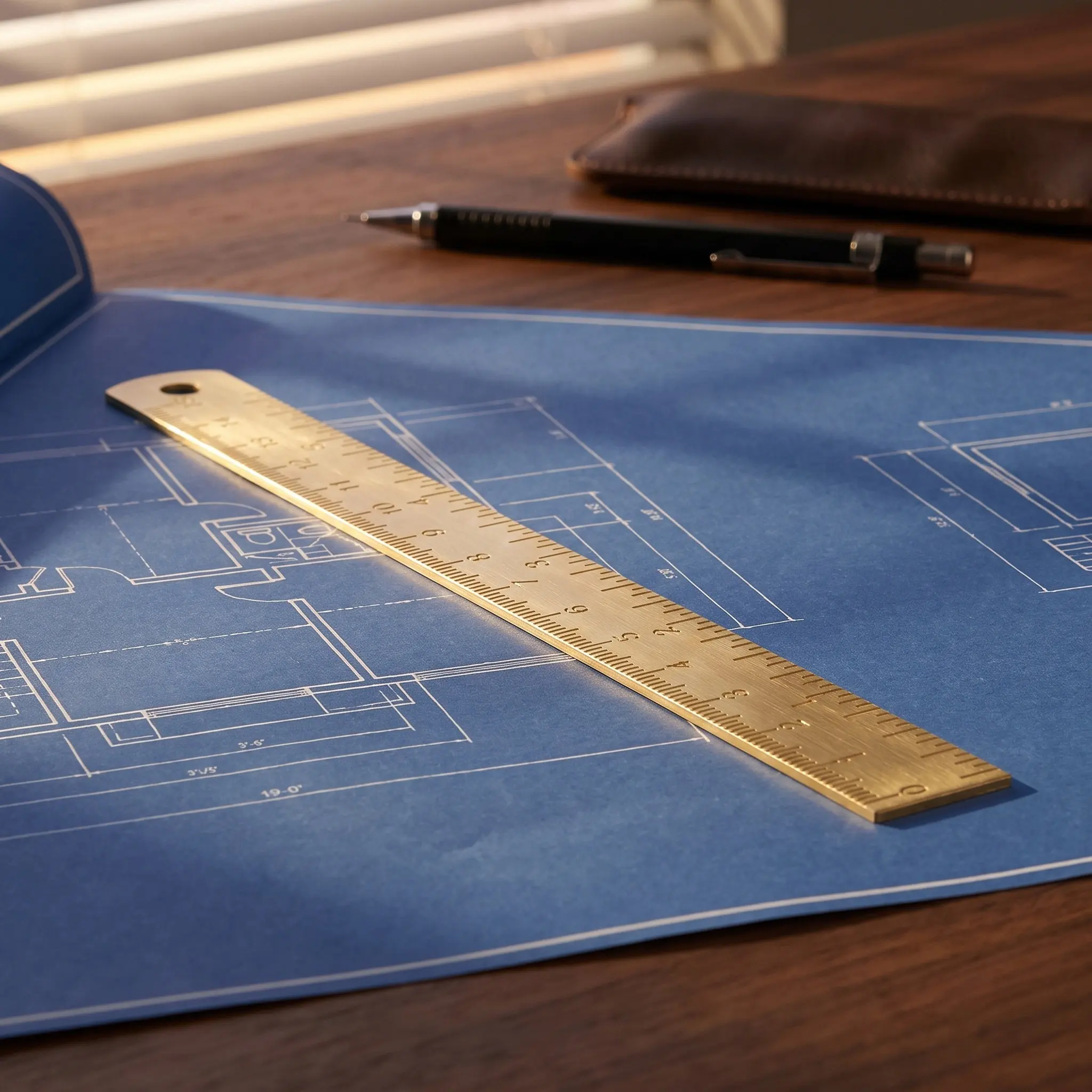 Art Ruler For Architecture Drawing Engineer Precise Straight Professional Tool Engineering Math Measuring Stationery