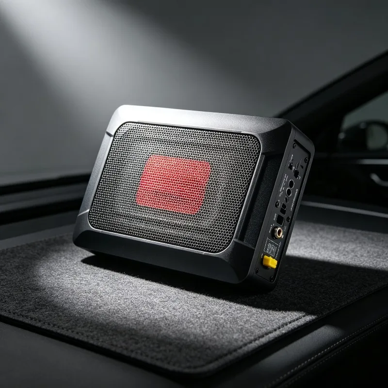 Suitable for NBF618S Ultra-Thin Under Car Seat Subwoofer, 8 Inch High Power Active Car Bass Speaker