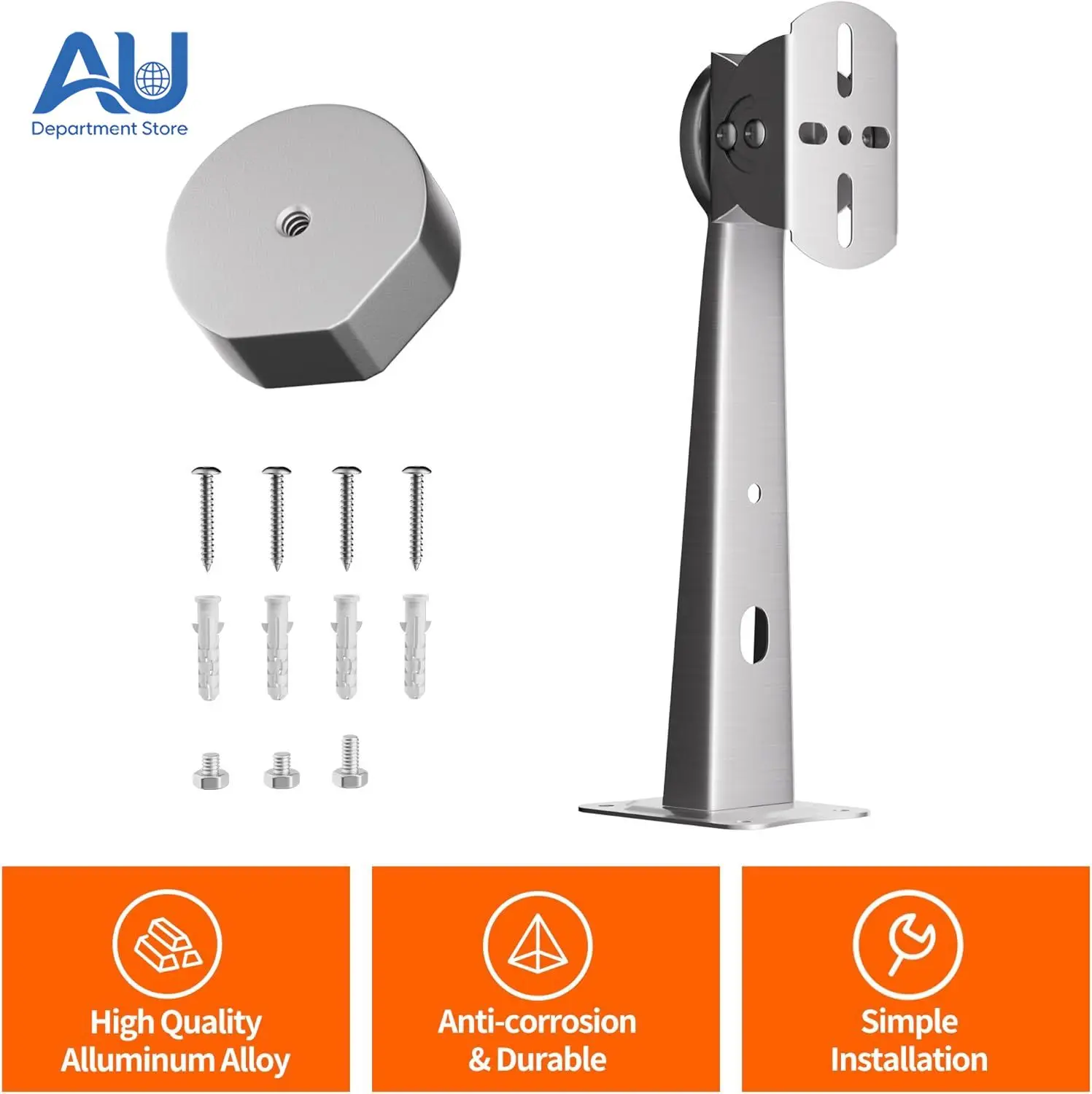 Stainless Steel Wall Bracket Signal Eaves Bracket Mini Rack with Aluminum Block 3 Sets