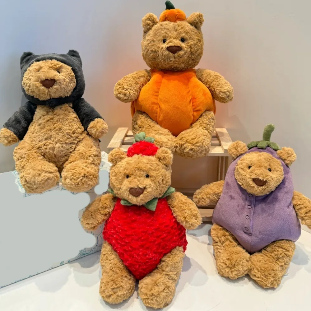 

Новый халат Барселона Медведь Тыква Клубника Успокаивающая кукла-компаньон Баклажаны Мягкие игрушки Подарки