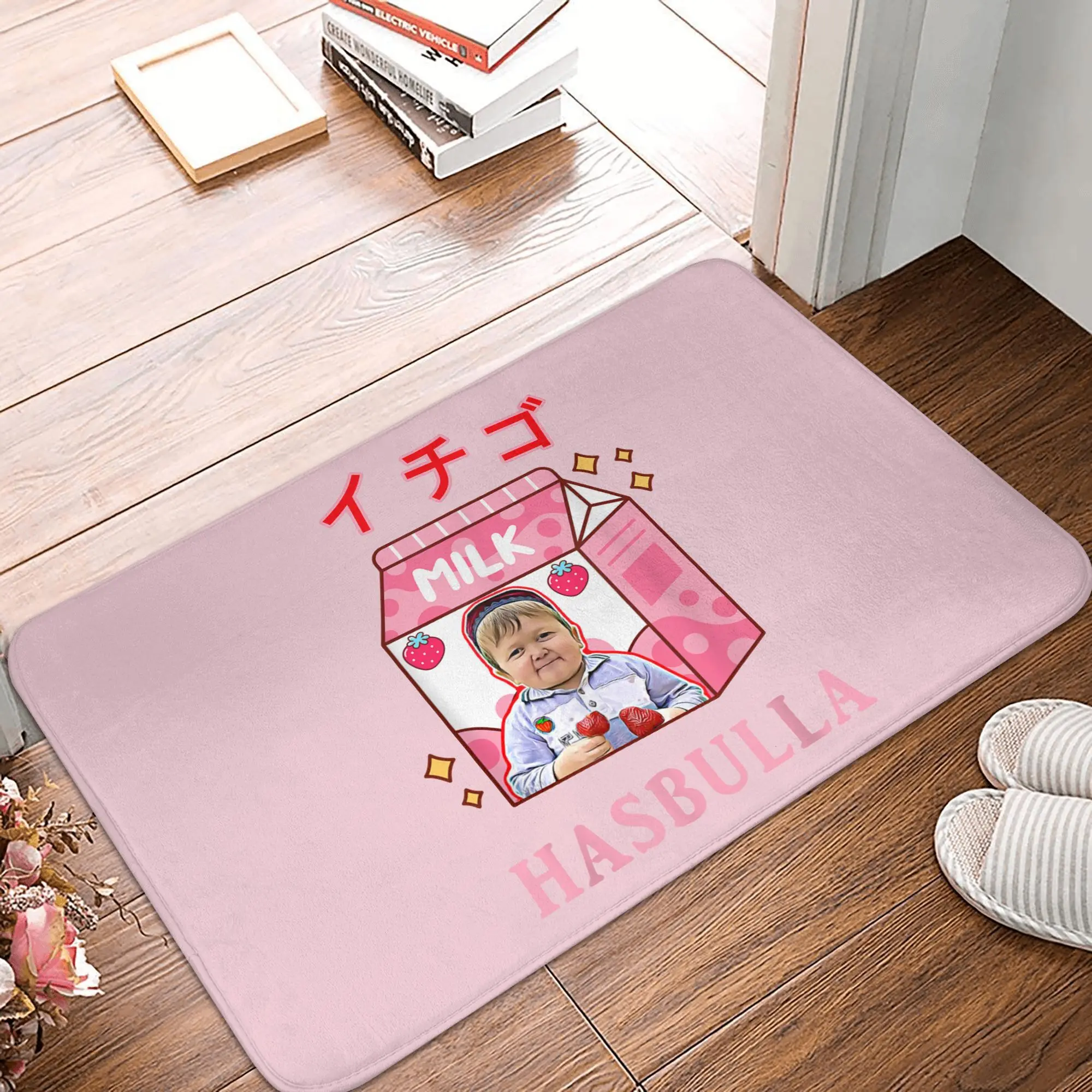 Funny Hasbulla Hasbullah Strawberry Smile Front Floor Door Entrance Mat Indoor  Bath Kitchen Doormat Garden Carpet Rug