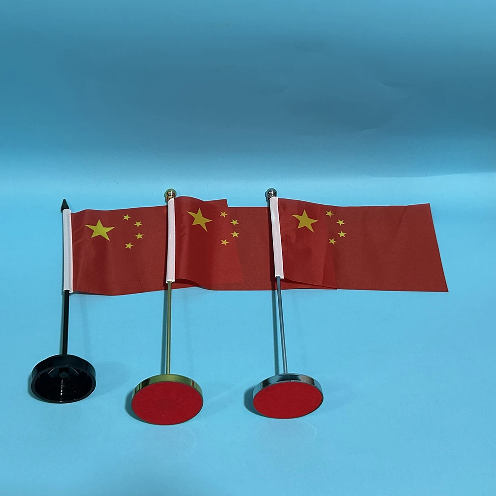 SKY FLAG Office Desk Flag of China Flag 14x21cm Polyester Table Flag Chinese National Banner Desk Ornaments Flags