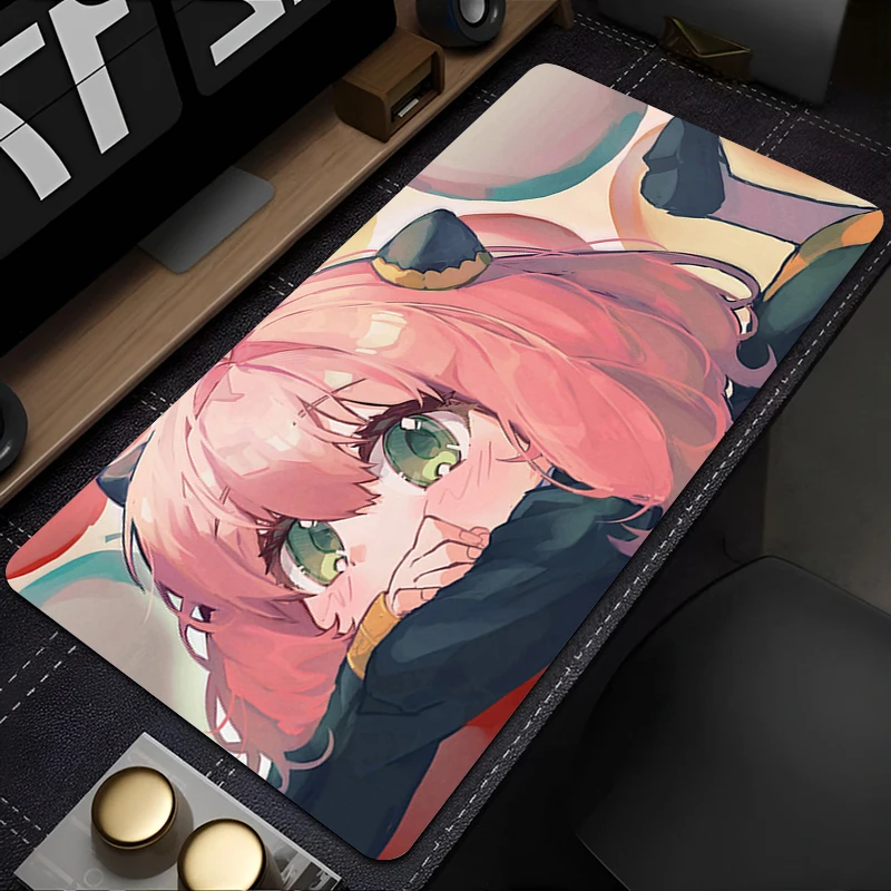 90x40cm Mouse Pad Anime Cute Girl Gabinete Non-Slip S-spy X Family Computer Desk Mat Keyboard Pad PC Gaming Accessories Mousepad