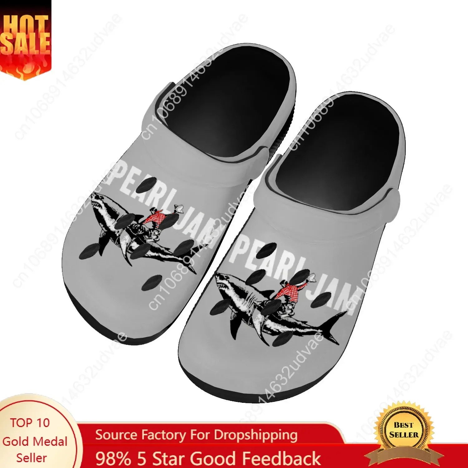 

Pearl Jam Water Shoes Mens Womens Comfortable Fashion Home Garden Clogs Customizd Sandals Beach Breathable Hole Slippers