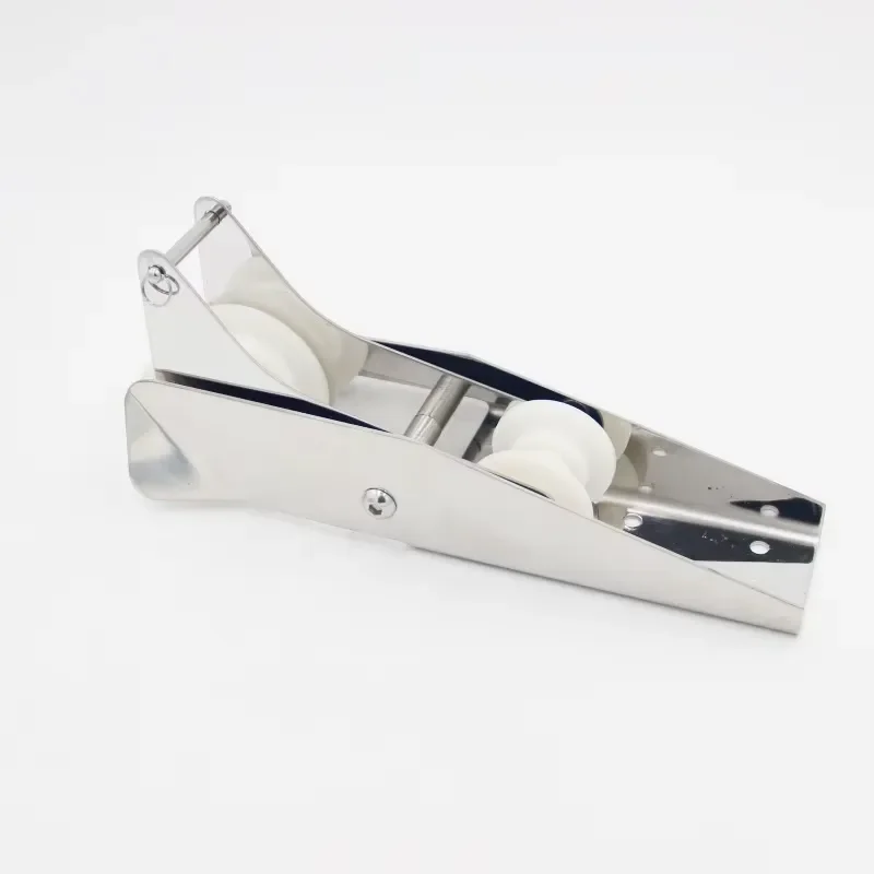Stainless Steel Anchor Bow Roller White Wheel Yacht Boat Marine Hardware Mirror Polished Deck Fitting Accessories Sailing