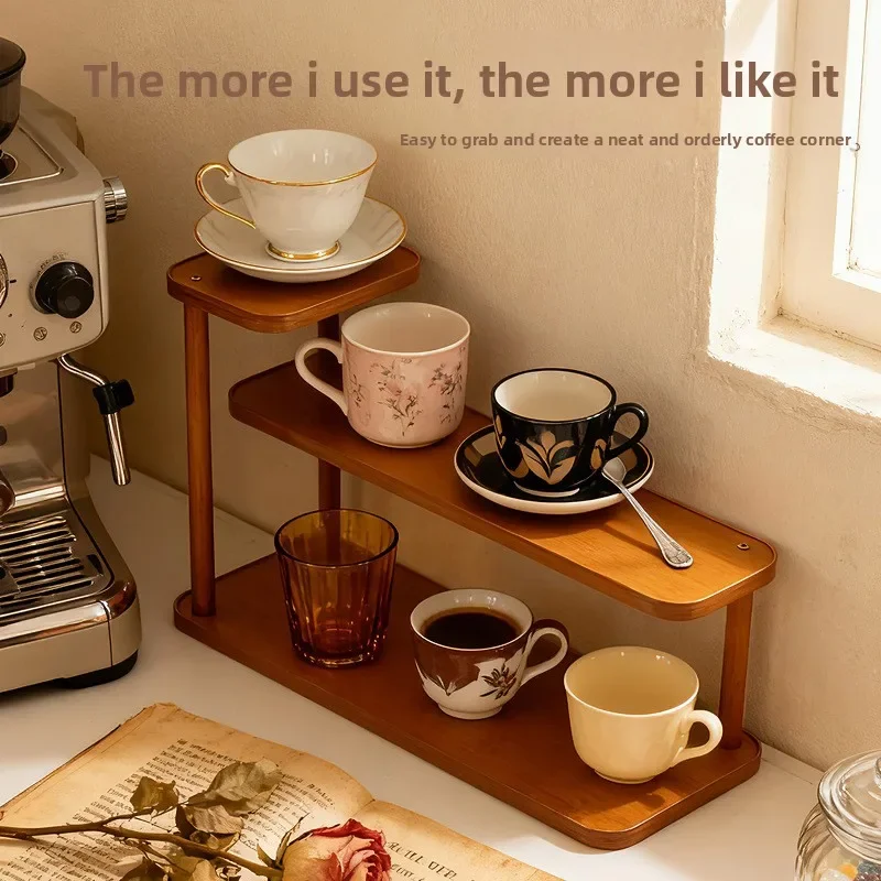 New model Desktop cup holder, side cabinet, water cup shelf, shelf, teacup storage, display rack