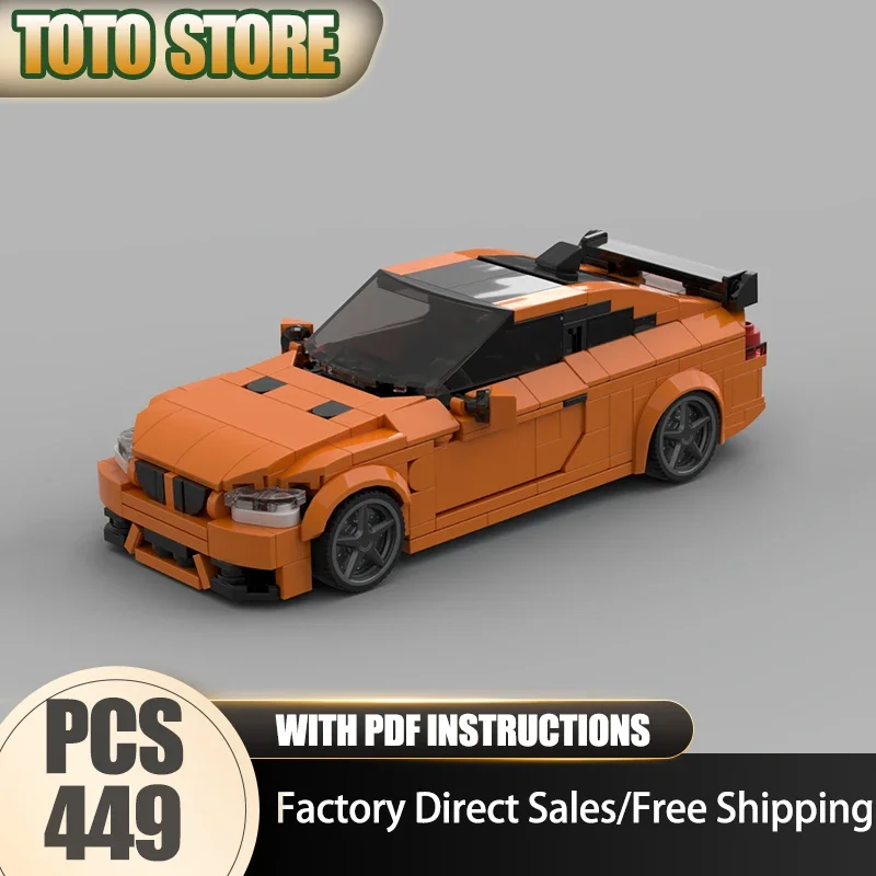 

Super Sports Car Moc Building Bricks Modular M3 Speed Champions Car Model Technology Modular Blocks Christmas Set DIY Toy Gifts