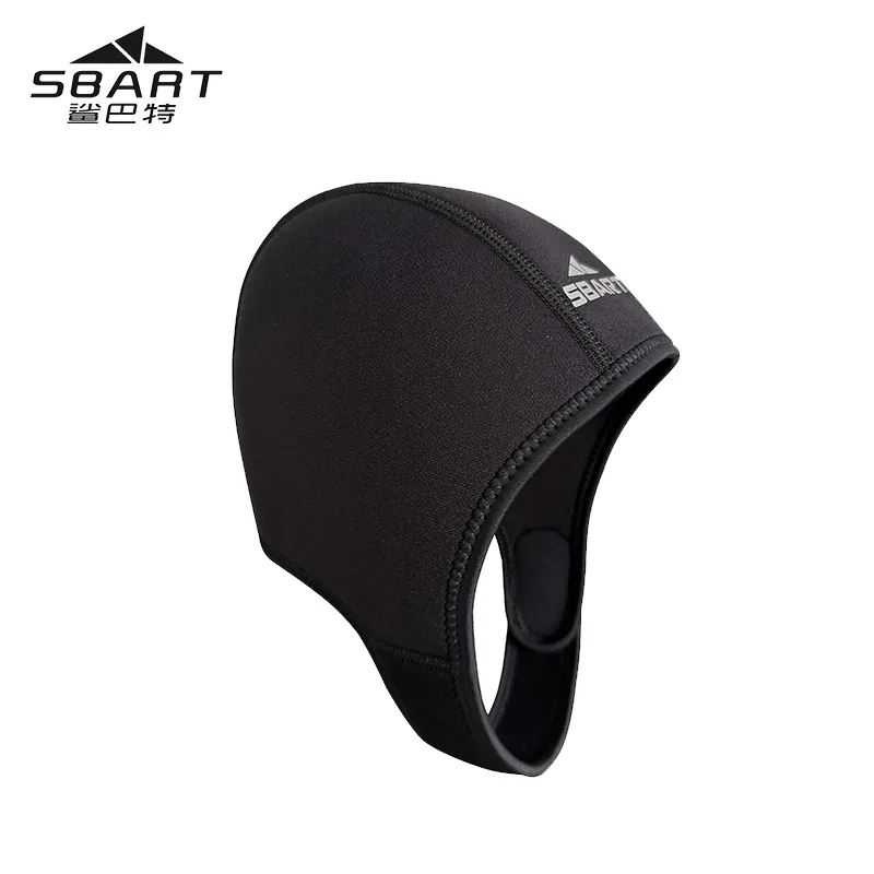 Capô De Mergulho, 2.5mm Neoprene Thermal Diving Cap, Stretchable Surf Swimming Cap Com Chin Strap para Adultos/Crianças