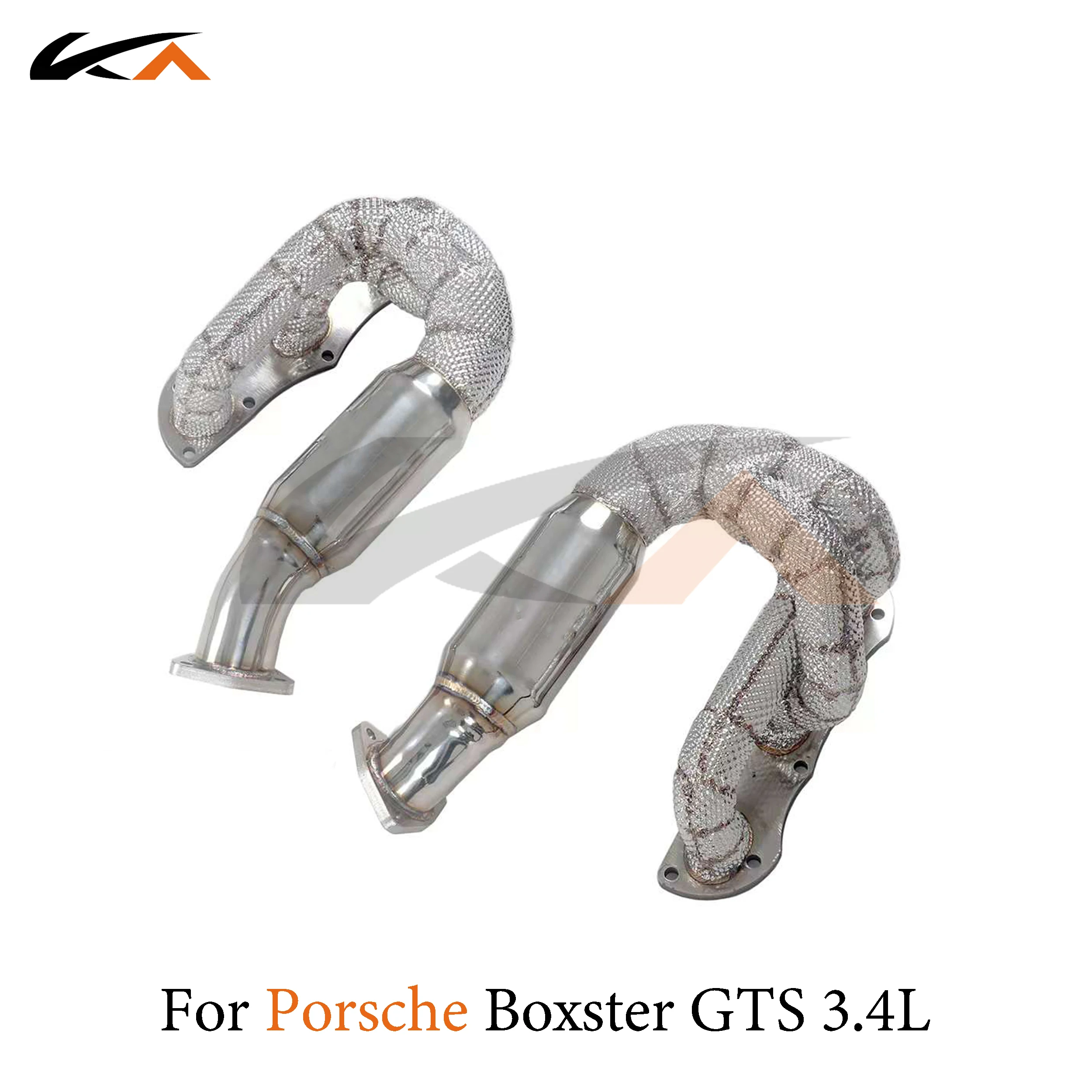 

KA Tuning exhaust system parts header stainless manifold for Porsche Boxster GTS 3.4L performance catalysis heat shield