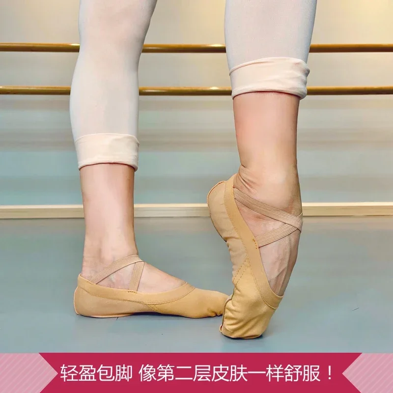 Dance Shoes Women's Soft Sole Children's Art Examination Body Skin Tone Adult Professional Ballet Practice Shoes