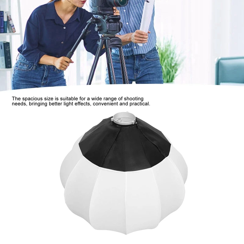 Modulador de luz softbox lanterna de 65 cm para interface Bowens ideal para transmissão ao vivo e gravação de vídeo