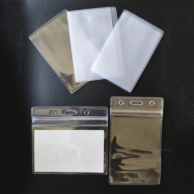 

3Pcs/Set Transparent ID Card Holder for Bank Card Cover Protective PVC Waterproof School Nurse Business Bus Card Protection
