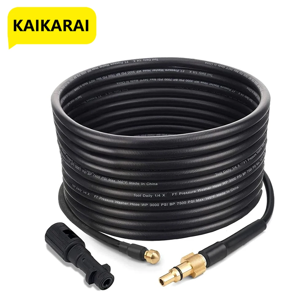 

Sewer Drain Water Cleaning Hose Pipe Cleaner Kit with Adapter For Karcher/Parkside/Lavor Pressure Washers nozzle Car Wash Hose