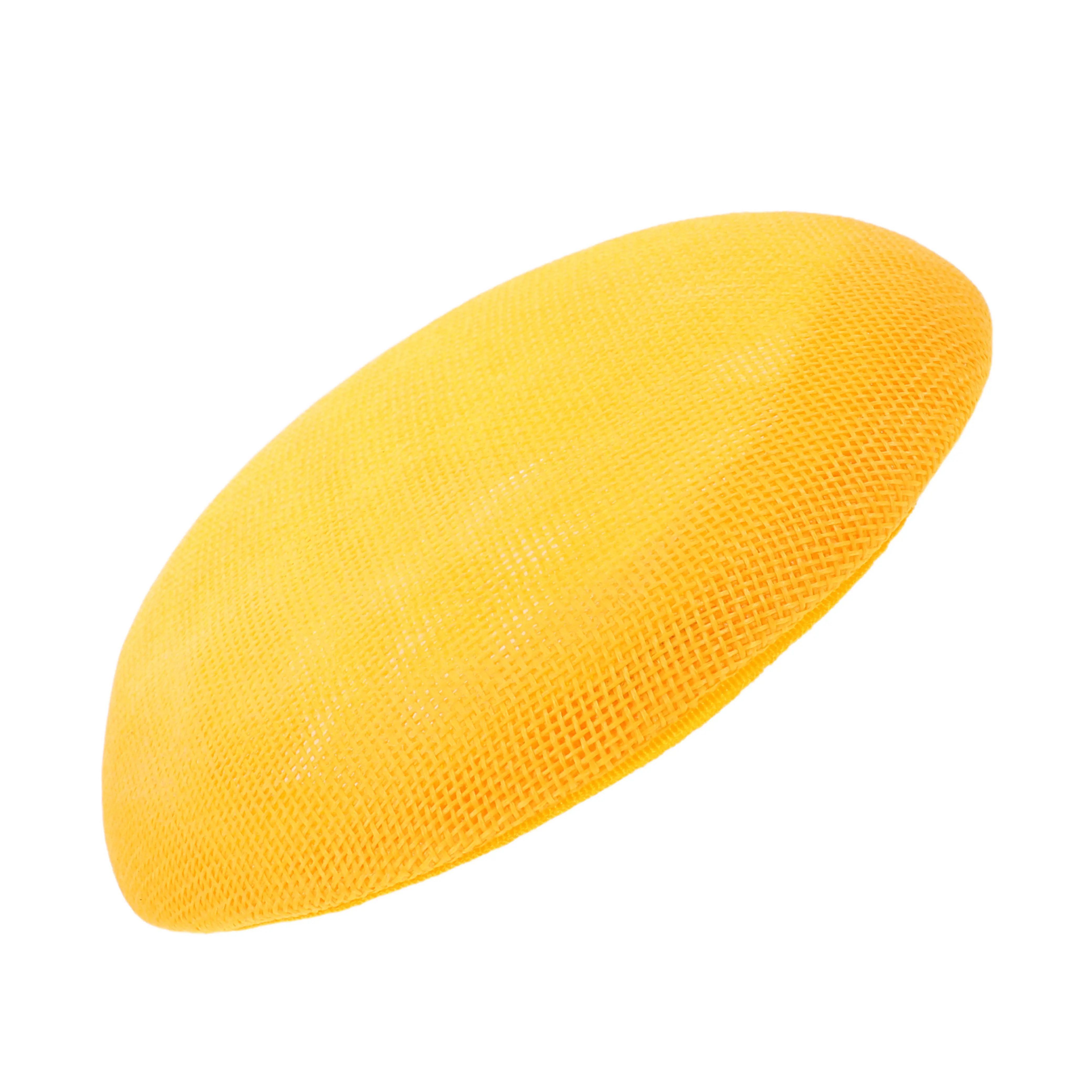 Women'S Yellow Accessories - Ronde fascinator hoedbasis geel stijlvolle hoedenmakerij