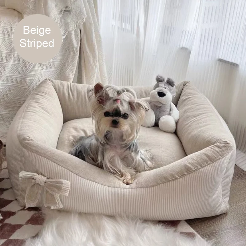 Pet Nest Princess Bed Sofa for Dogs and Cats - Puppy Kitten Kennel Sofa Couch Dog Cushion , Cat Nest Sofa Bed, Removable Washabl