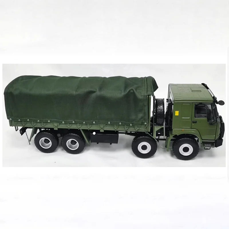 

1:24 Scale Howo Military Off-road Vehicle Military Carrier Truck Miniature Model Simulation Alloy Car Collectible Toy For Boys