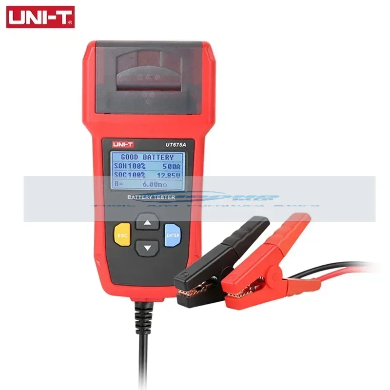 Capacity Load Tester Cranking System Test 40-2000CCA 12V 24V DC Charger UNI-T Car Battery Tester Analyzer UT675A