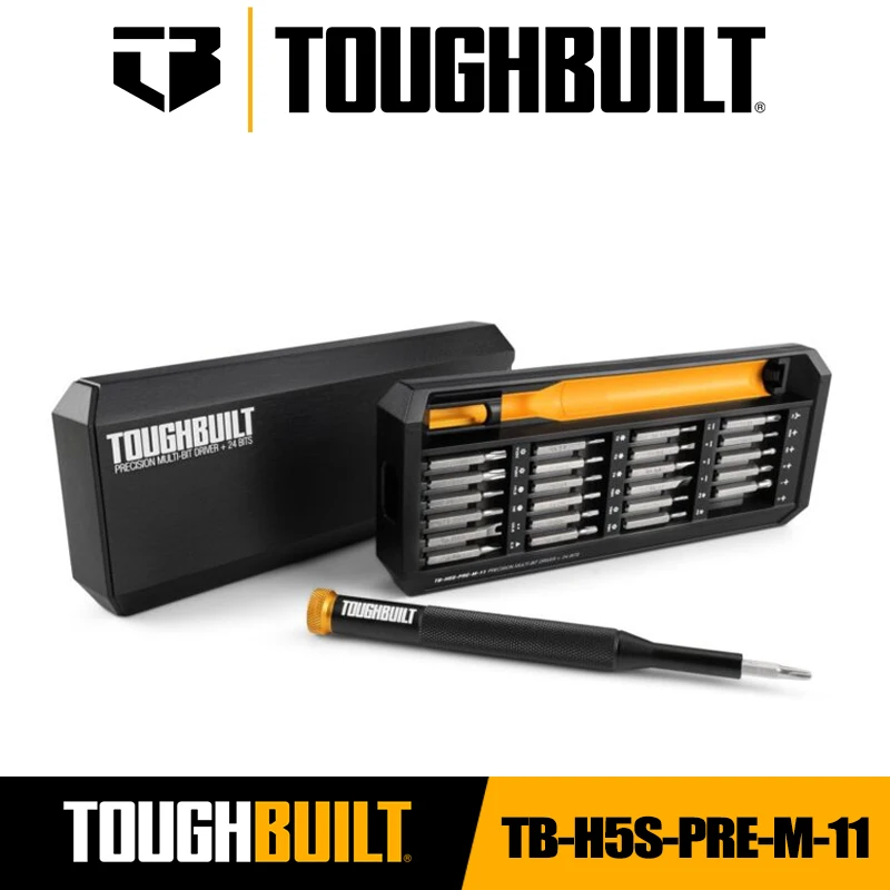 

TOUGHBUILT TB-H5S-PRE-M-11 24-bit Precision Multi-Bit Driver Case Precision Screwdriver Set Hand Tools Toughbuilt Accessories