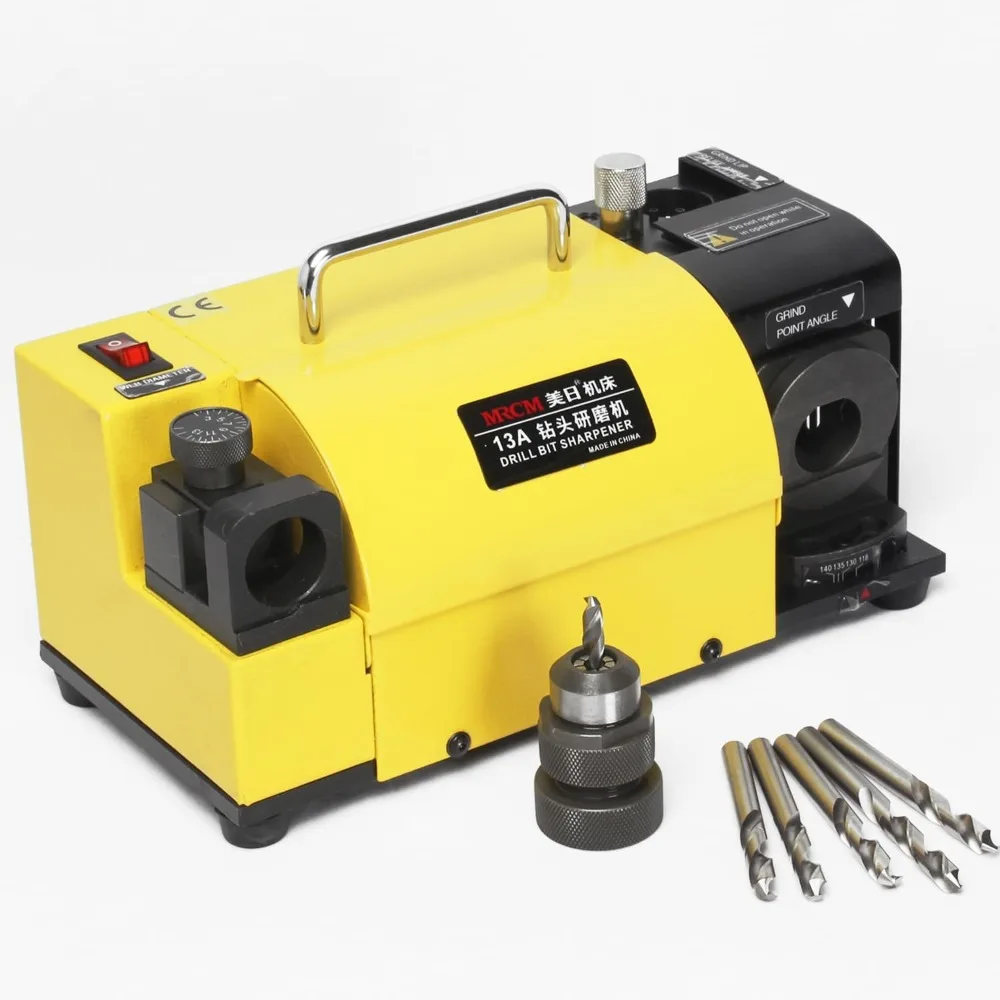 Drill Bits Sharpener MR-13A Drill bit Grinding Machine 3-15mm 95° to 135° Point Angle Adjustable Drill Bit Re-Sharpener