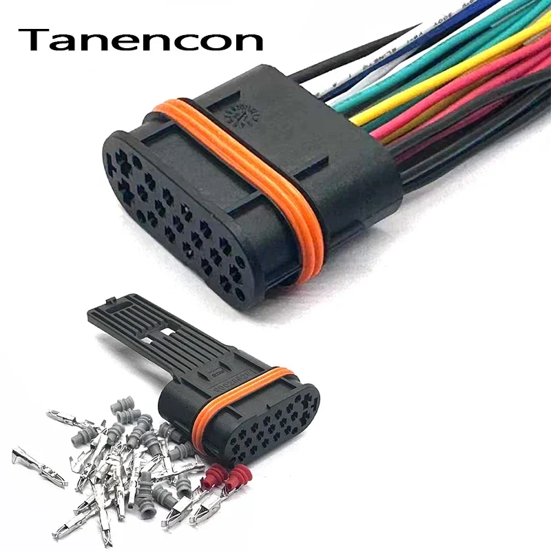 1 Set 18 Pin Automotive Waterproof Electrical Harness Connector Female Electric Plug Cable Socket For Car Wire 9002862E