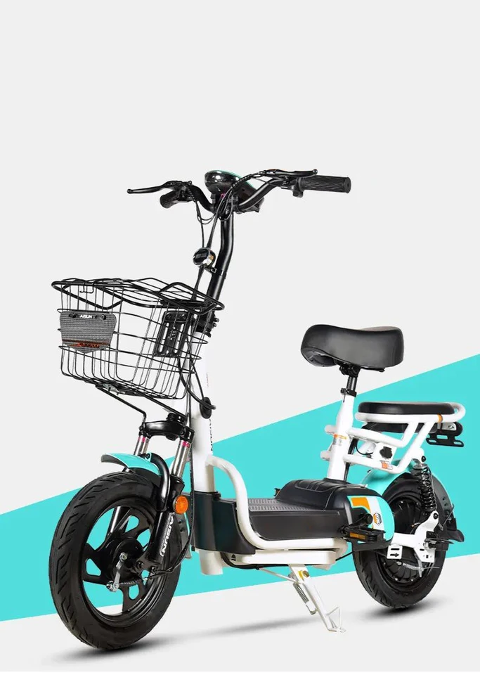 Wholesale 14Inch E-Bike Electric Moped Electric Bike 350W 48V Motor City Electric Scooter for Adults image 2