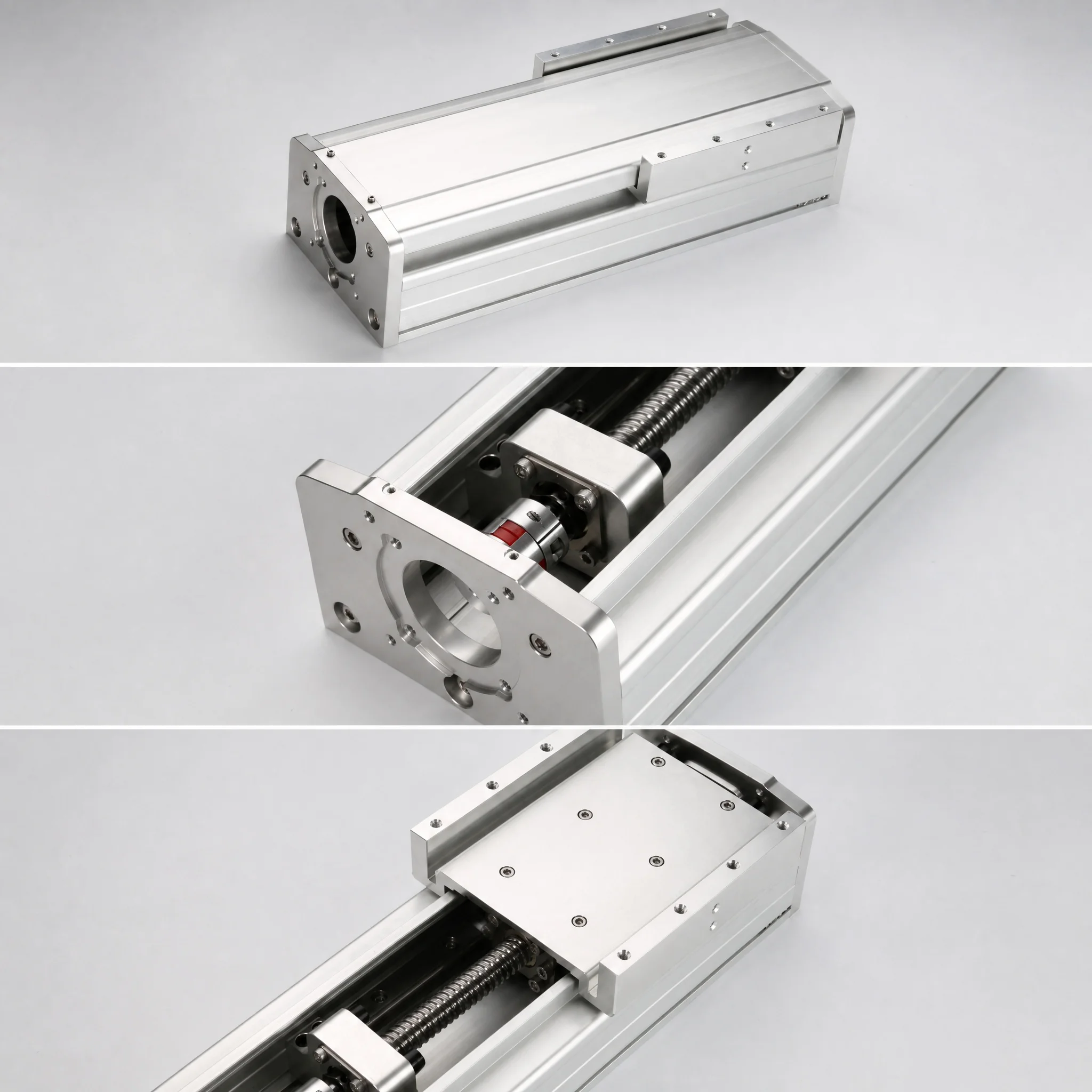 Schwerlast-GF150-Linearführung mit abgedichteter Kugelumlaufspindel, Doppelschienen-XY-Arbeitstisch, 0,03 mm Genauigkeit, staub- und wasserdicht – Detail 3
