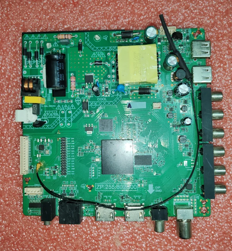 Placa base de TV de red WiFi tres en uno, foto física, probada para 36-62v, 600Ma, 25w (máx.), ZP.255.802R00