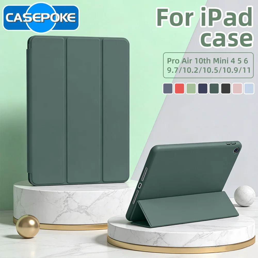 New Smart Cover For iPad A11th 16 2025 Case iPad 7th 8th 9th 10th Gen For iPad 9.7 Pro 11 12.9 13 Mini 6 Air 1 2 3 4 5 iPad Case