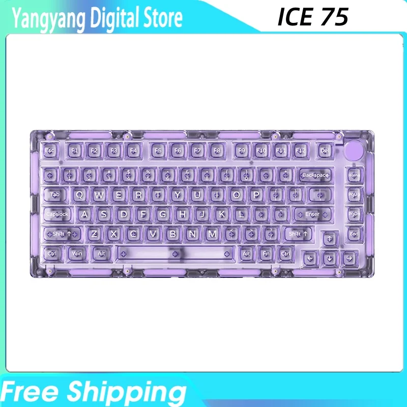 

Akko Monsgeek Ice75, Long Battery Life, Rgb, Hot-swap, Customization, Mechanical Keyboard, Small Keyboard, For Small Hands