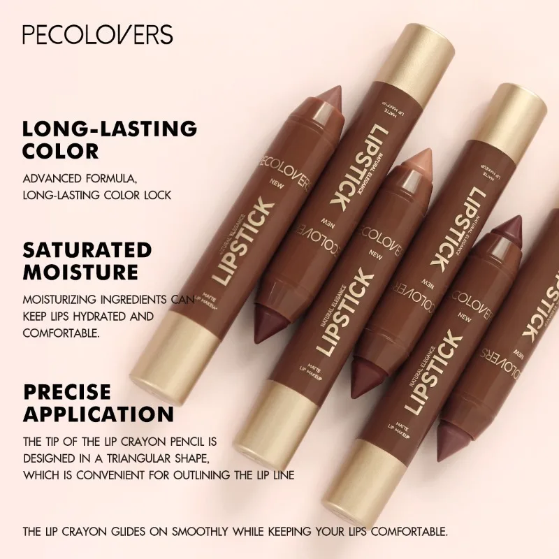 Abito per rossetto, matita per labbra con lucidalabbra, raffigurante il contorno delle labbra, rossetto affascinante, cosmetici per labbra