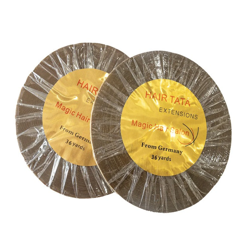 TATA Double-Sided Adhesive Hair Extension Tape 1 Roll 36 Yards Width 0.8/1cm Tape-In Hair Extensions Support Tape