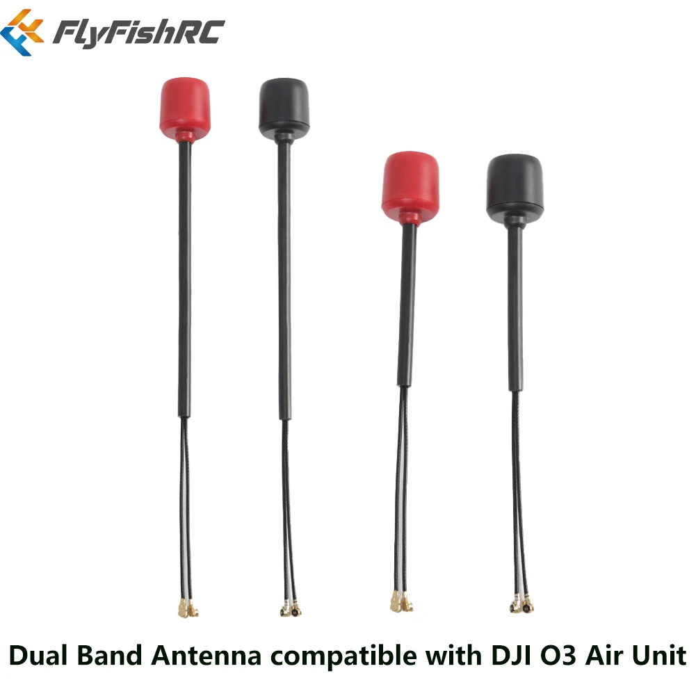 95MM 145MM FlyFishRC Dual Band Antenna with ipex  compatible with DJI O3 Air Unit for FPV RC HD Drone Quadcopter