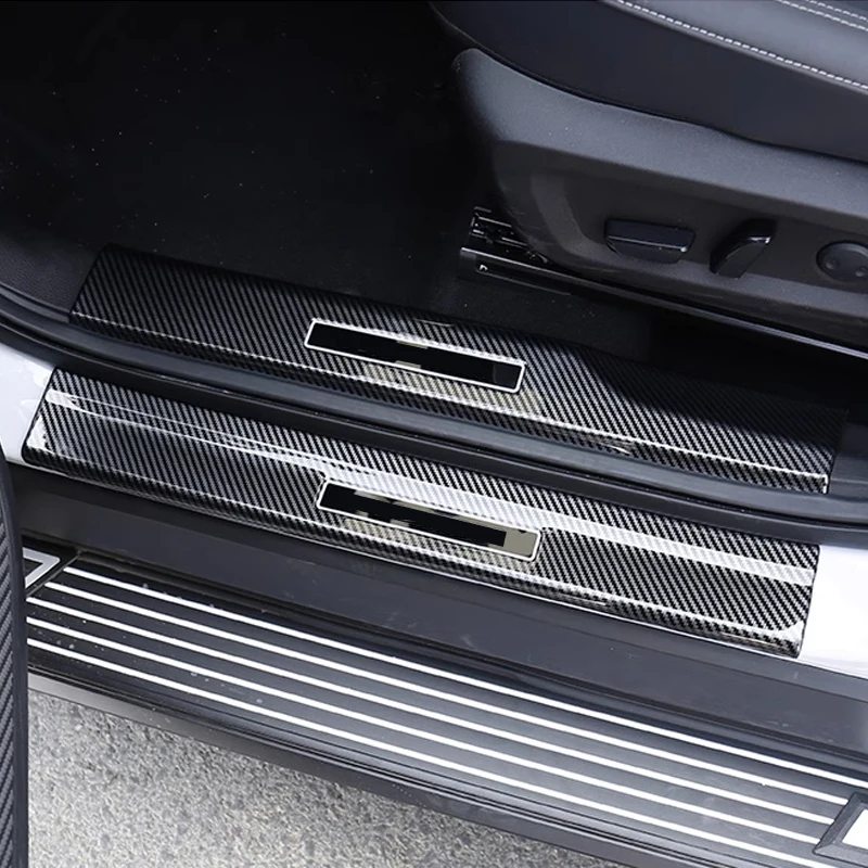 External Door Sill Scuff Plate Pedal Protector Anti-scratch Cover Trims Car Accessories For Mitsubishi Outlander 2023 2024 2025