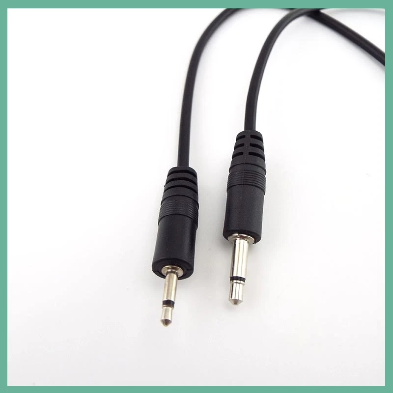 25CM 2.5mm 3.5mm Mono Audio Connector Cable 2pin Wire Extension Cord  Male Female Plug DIY Repair Single Head Plug jack E3