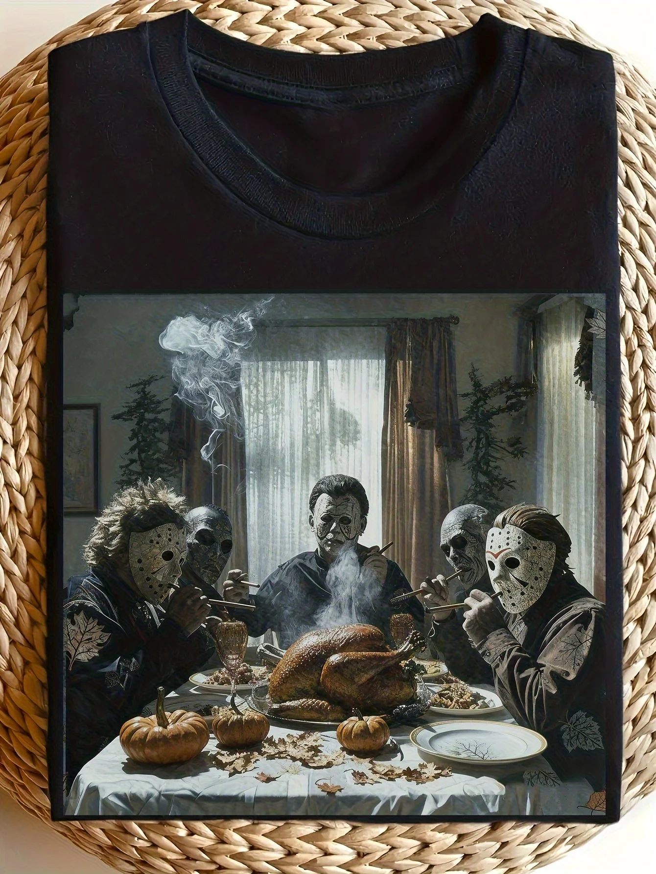 

Men's Friday the 13th Jason T-Shirt - 180gsm Vintage Wax Print, Halloween Costume/Streetwear Tee