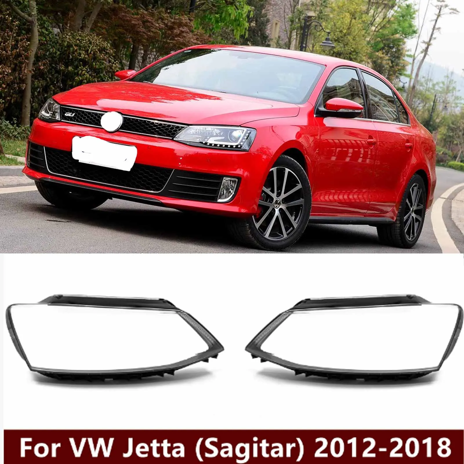 

For VW New Sagitar 2012 2013 2014 2015 2016 2017 2018 Headlamp Transparent Cover Lampshade Headlight Shell Lens Plexiglass