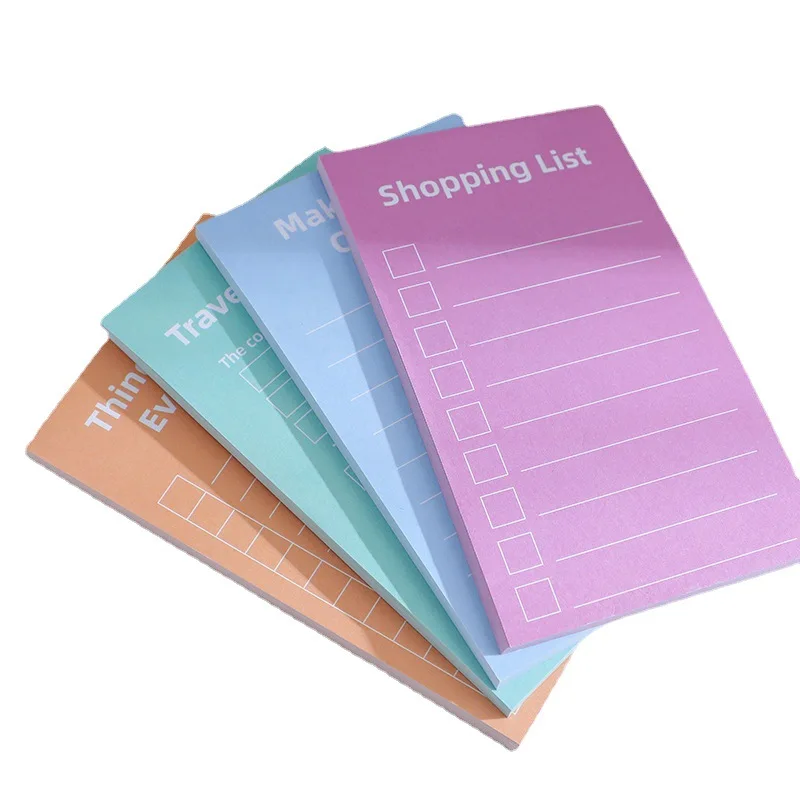 50 Sheets Korean CUTE Work Notes Today\'s Weekly Plan Notepad Home Shopping List Record Office Stationery School Supplies