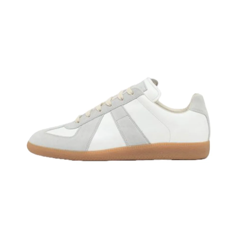 2026 New Classic German Trainer Shoes, Genuine Leather Color Blocking Versatile Couple Casual White Sneakers for Men and Women