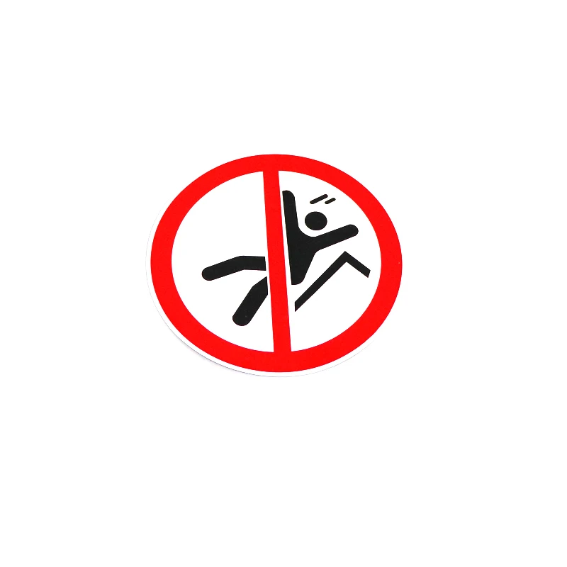 

Funny Warning No Jumping Down Car Window Sticker Decal PVC Accessories 12.2CM*12.2CM