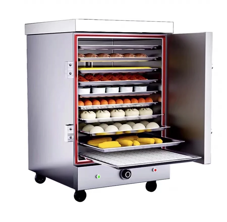 Commercial Kitchen Stainless steel electric  rice fish dim sum steam cabinet steaming steamer cabinet