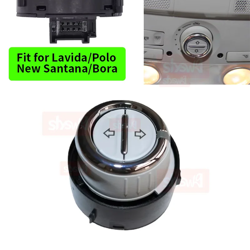 

1K9959561 Car Interior Parts Moon Roof Sunroof Push Button Control Switch For VW Tiguan Yeti 2010-2016 1K9 959 561 Grey/Beige 1x