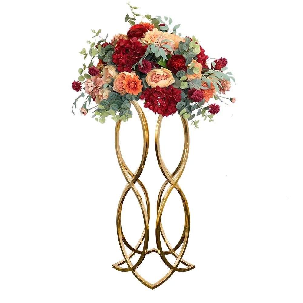 Neu eingetroffen: Hochzeits-Willkommens-Desserttisch, florale Dekorationen für den Gang, Hintergrund-Arrangement, hohler Blumenständer für die Bühnenparty – Detail 4