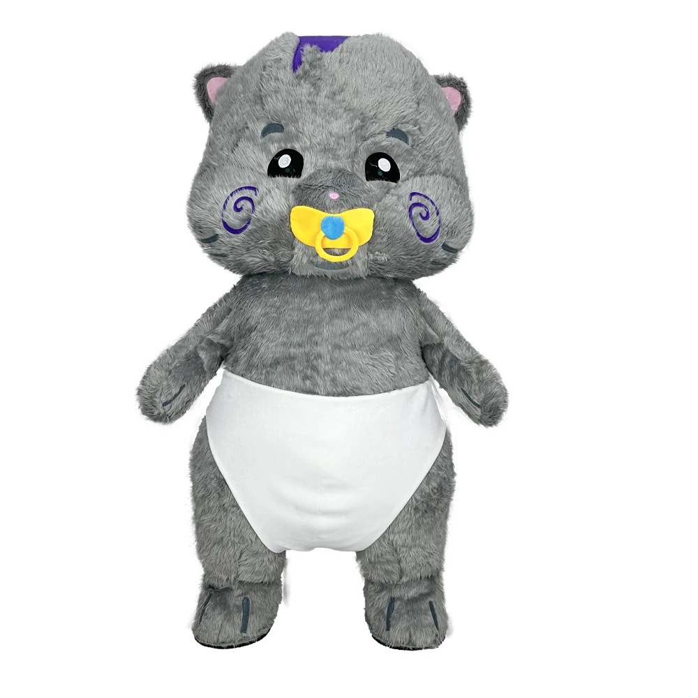 

Pacifier Cat Inflatable Costume Mascot Adult Character Cosplay Birthday Halloween Party Event Plush Suit
