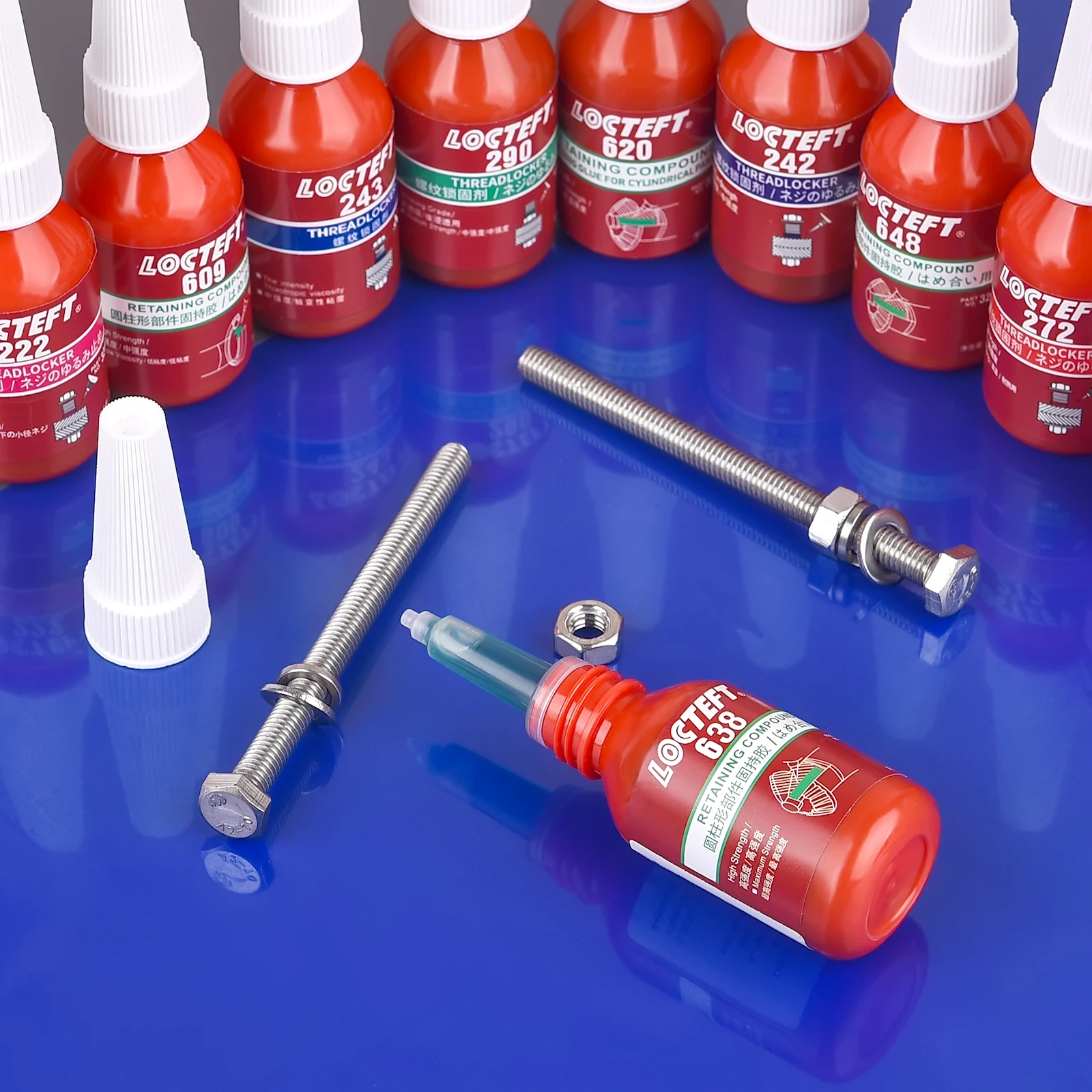 10 ml anti-losse lijm schroeflijm schroefdraadborgmiddel 222 242 243 262 263 271 272 277 609 648 snel uitgeharde draadborgmiddel lijm