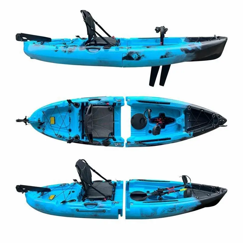 

Pedal kayak hard boat two sections three sections single double split canoe splicing type