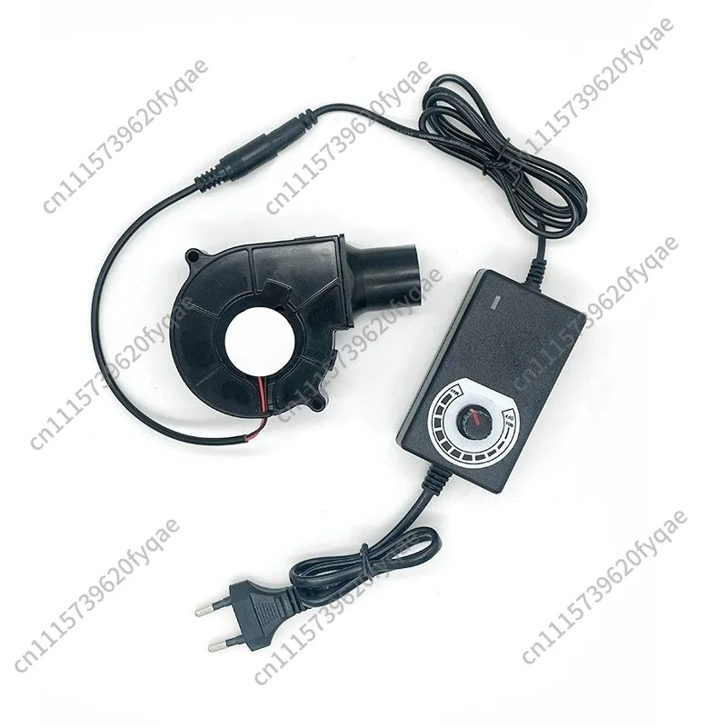220V Silent Adjustable Speed Blower Fan Round Nozzle For Stove, Oil Furnace & BBQ Grill