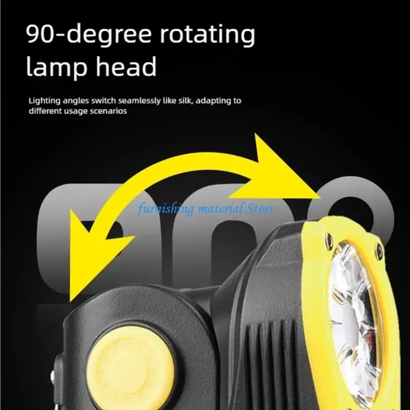 Y5GD Outdoor Emergency Light Portable Flashlight Waterproof LED Work Light Pocket Lamp for Emergency Camping Enduring