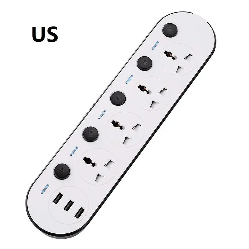 Multi-switch With Usb Plug Socket Home Plug-in Board With Multi-port Fast Charging