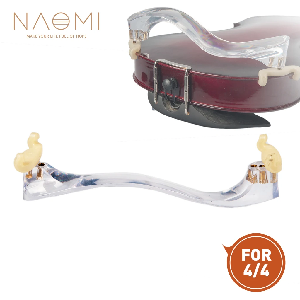 NAOMI Crystal Shoulder Rest 3/4 4/4  Crystal Violin Shoulder Rest For 4/4 3/4 Violin Parts & Accessories NEW