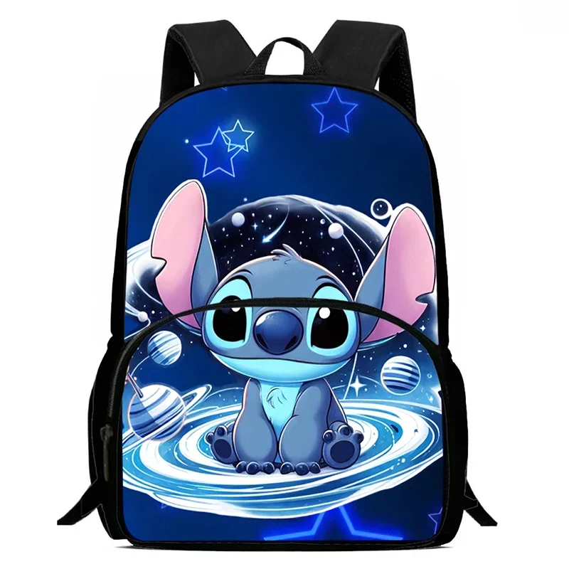 

Child School Backpack with Front Pocket,Cartoon Stitch School Bags for Boys Girls,Durable Kids Backpack for Pupil Students